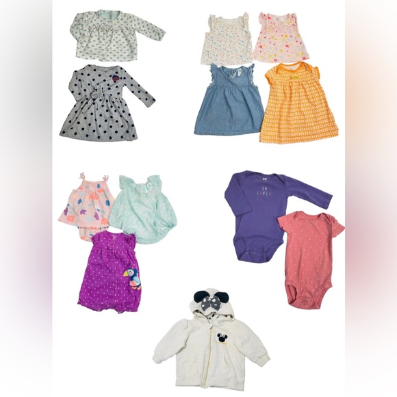 Custom Variety Pack Other - Lot Of 12 Pieces Baby‎ Girl Clothing!